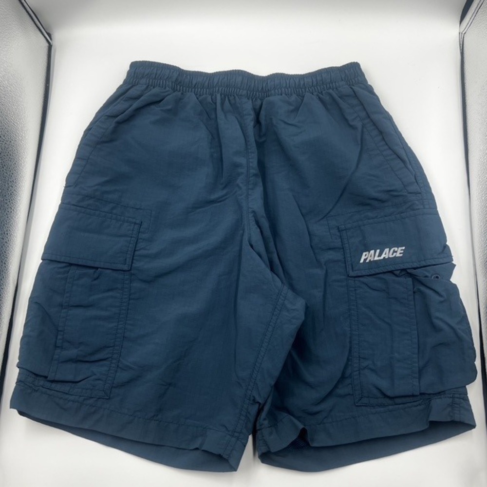 Palace Ripstop Shell Cargo Shorts Men's Small Dark Teal Blue Mesh Lined